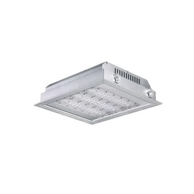 Canopi Wedi'i Ardystio dan Arweiniad Ardystiedig ATEX Ar gyfer Goleuadau Gorsaf Nwy 40w ~ 240w